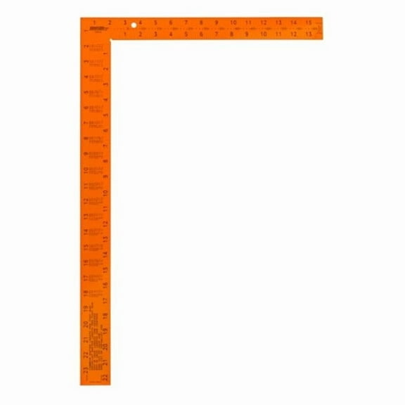 Johnson Level & Tool CS9-O 16 x 24 in. Easy Rady Carp Square & Steel Framing, Orange
