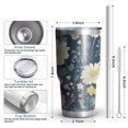 thumbnail image 6 of 30oz Pioneer Flower Tumblers Stainless Steel Tumbler with Lid and Straw,Vacuum Insulated Double Wall Travel Tumbler Cups Mug with Cleaning Brush for Coffee,Tea, 6 of 7