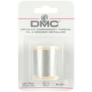 DMC Metallic Embroidery Thread 43.7yd-Light Silver