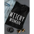 thumbnail image 3 of "Witchy Woman" Gothic Quote Women Black T-Shirt, Female XX-Large, 3 of 4