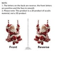 thumbnail image 7 of Santa Claus Christmas Tree Ornament Acrylic Hanging Decorations for Xmas Party Decor Gift, 7 of 7