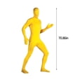thumbnail image 3 of Unisex Spandex Stretch Adult Costume,Disappearing Man Body Suit,Long Sleeve Unitard Zipper Dance Leotard Bodysuit for 175-185cm People, 3 of 7