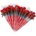 thumbnail image 1 of 38 piezas de flores de jabón de rosas, flores de jabón creativas, regalo práctico para el día de San Valentín, plantas de flores de jabón de rosas, 1 of 4