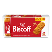 Lotus XL Biscoff Cookies, 10 Snack Packs of 2 Cookies, 8.8 oz, Classic Airline Size
