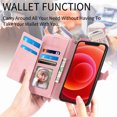 thumbnail image 5 of Case for iPhone 12 mini Zipper Wallet Cover Lanyard Crossbody Neck Strap Compatible with iPhone 12 mini Case, 5 of 5