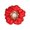 Red, variant on Opvise Women Brooch Peony Shape Rhinestone Faux Pearl Decor Anti-slip Shoulder Bag Suit Coat Collar Hat Scarf Decoration Clothes Pin Evening Party Prom Garment Jewelry