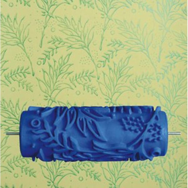 GUOOL Empaistic Flower Fern Pattern Painting Roller Painter for Wall Decor Machine 6T