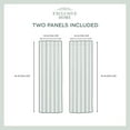 thumbnail image 6 of Nicole Miller Circuit Room Darkening Blackout Hidden Tab/Rod Pocket Top Curtain Panel Pair, 52"x96", Chambray Blue, 6 of 7