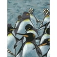 thumbnail image 2 of Rutledge, Jennifer 15x18 Black Ornate Wood Framed with Double Matting Museum Art Print Titled - Colony of Penguins I, 2 of 4