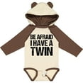 thumbnail image 3 of Inktastic Be Afraid I have a Twin Boys or Girls Long Sleeve Baby Bodysuit, 3 of 5