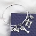 thumbnail image 2 of Pendant Bangle Stainless Steel Adjustable Lightweight Sewing Bangle Hand Jewelry, 2 of 10