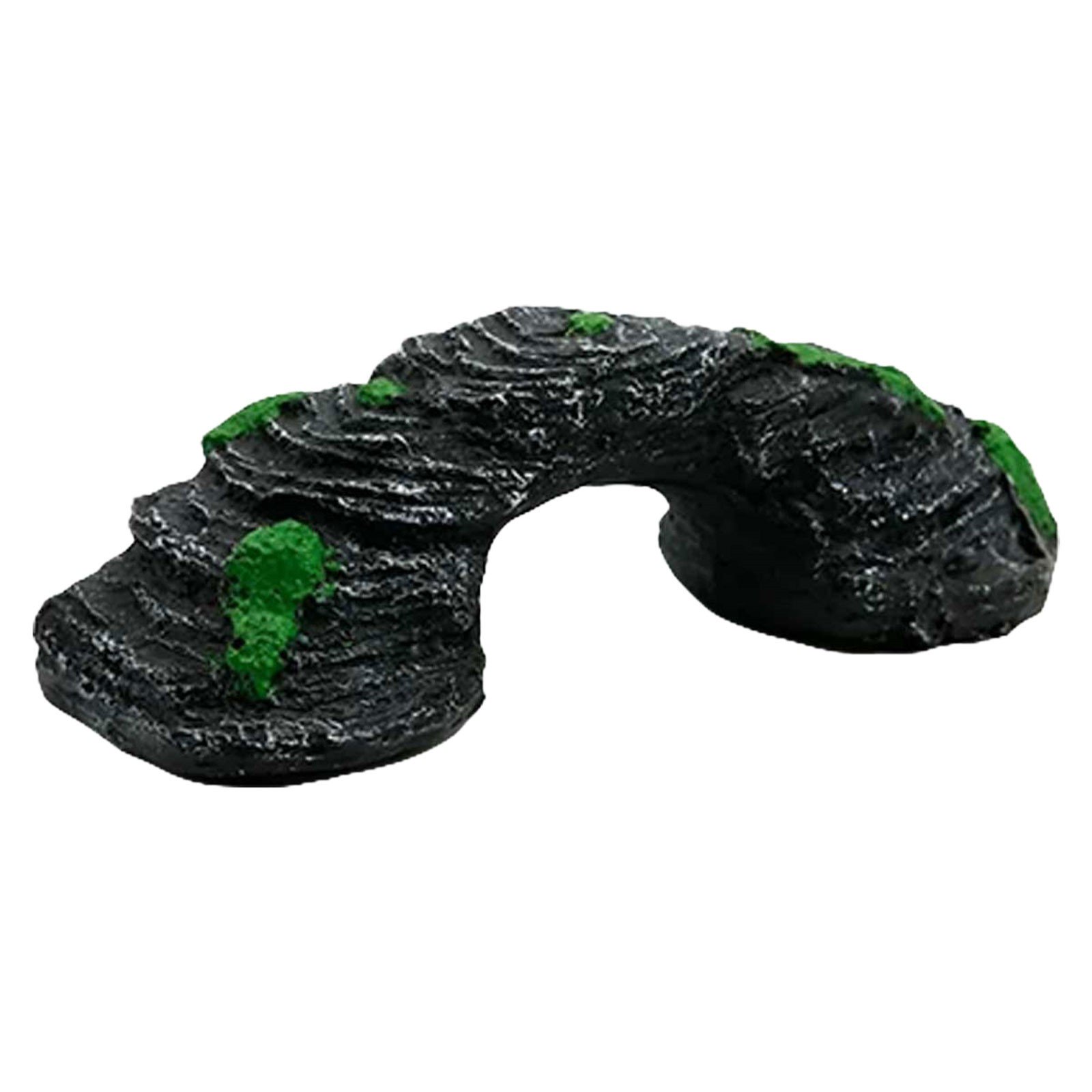 CMrtew Floating Turtle Basking Platform with Ramp – Aquarium Stone Rock Ledge and Resting Dock for Turtles, Amphibians, and Aquatic Pets