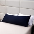 thumbnail image 6 of evoLive 100% Rayon Derived from Bamboo Cooling Breathable Body Pillow Cover/Pillowcases 21x54 inches with Hidden Zipper Closure (Navy, 21“X54“ Body Pillow Cover), 6 of 7