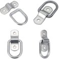 thumbnail image 3 of Lashing Ring, Pack of 10 D Ring Assembly Ring Hook Lashing Ring Lashing Hollows Belt Holder, Foldable Heavy Duty Lashing Rings for Trailer Truck Boat (6x26x34mm), 3 of 7