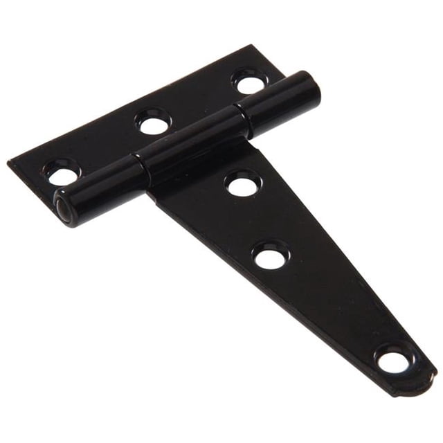 Hillman Group 851682 Carded - Light T- Hinge, Black - 4 in.