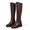 Brown, variant on ATENAR Thigh High Boots for Women,Stretchy Shaft Boots,Low Block Heel,Soft Insole,Daily Wear,Round Toe,Black,7.5