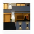 thumbnail image 3 of 2pcs Lámpara De Pared 14cm Led Moderna Para Uso Exterior color negro, 3 of 4