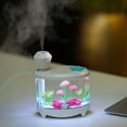 thumbnail image 3 of Novel Fish Tank LED Night Light Household Air Humidifier Aquarium Small Cylinder Air Purifier Misting Maker Lamp High Capacity Sprayer USB Mini Fresh Filter, 3 of 7
