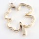 thumbnail image 2 of Rack Plating Alloy Irish Clover Open Back Bezel Pendants For DIY UV Resin Epoxy Resin Pressed Flower Jewelry Hollow Cadmium Free & Nickel Free & Lead Free Golden 44.5x34x3.8mm Hole: 3mm, 2 of 2