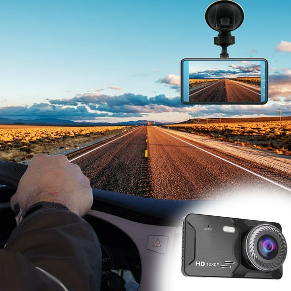 Tgbvmt Car Dash Camera 1080P with 3.0" Touch Screen, Front & Rear Cameras, Night Vision, Loop Recording, Parking Monitor for Safe Driving & Accident Evidence Capture, Easy to Install for Cars & SUVs