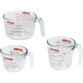 pyrex 6001076 measuring 4 cup 32 oz glass, clear, red 