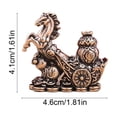 thumbnail image 2 of Small Vintage Alloy Horse Statue - Equestrian Figurine for Home and Office Decor, Elegant Tabletop Ornament and Collectible, 2 of 6