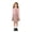 00#-Pink349, variant on Kiijoy Toddler Girls Preppy Outfits Button Down Shirt Knit Vest Pleated Skirt 3Pcs Set