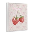 thumbnail image 3 of Stupell Industries Bows & Berries Strawberry White Framed Giclee Art, design by Jesse Keith, 3 of 8