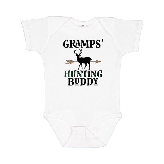 Inktastic Bow Hunter Gramps Hunting Buddy Boys Baby Bodysuit