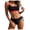 Red, variant on Yammkia Womens High Waisted Bikini Sets Tummy Control Swimsuits Curvy Mesh Swim Skirt Best Bathing Suits Women(Black,L)