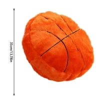 DefiDgd Football Sports Pillow Fluffy Soft Throw Pillow Toy,Durable Sport Basketball Plush Toys,Plush Sports Ball Interactive Football Room Decor Birthday Party Gift(B)
