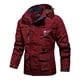 thumbnail image 2 of Chaqueta deportiva para hombre con capucha desmontable, resistente al viento, con cremallera para exteriores, con múltiples bolsillos, chaquetas tipo cargo, para otoño y primavera, 2 of 5