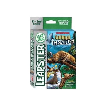 leapfrog leapster learning game scholastic animal genius