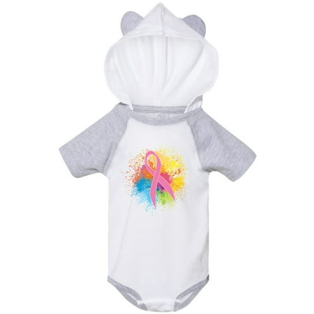 

Inktastic Breast Cancer Awareness Ribbon Art Gift Baby Girl Bodysuit
