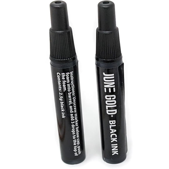 Rotulador Ink Refill Bottles June Gold 2, negro, de alcance profundo