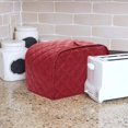 thumbnail image 3 of Cotton/Polyester Quilted Toaster Cover for Two Slice Toaster and Dust & Fingerprint Protection, Machine Washable. (Black, 12 x 11 x 8.5 in), 3 of 6