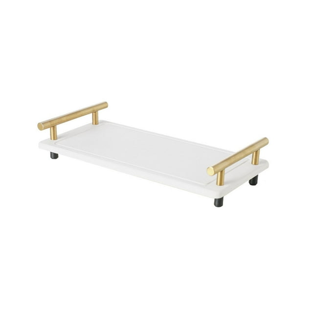 Organizador de fregadero de cocina de secado rápido, bandeja para fregadero, resistente, decorativo, versátil, nórdico Mango dorado