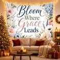thumbnail image 3 of Lush Border Botanical With Elements, Inspirational Illustration for Art Lovers, Typography Wall Art, Valentine's Day Gift, Tapestry Wall Hanging for Bedroom and Living Room, 3 of 7