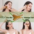 thumbnail image 2 of Gua Sha Tool Aurift 4 en 1 para rostro y cuerpo, madera de sándalo verde, 2 of 9