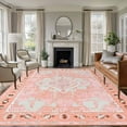 thumbnail image 2 of 6x9 Area Rugs for Living Room, Pink Boho Non Slip Area Rugs for Kitchen Bedroom Entryway, Vintage Abstract Tribal Decorative Oriental Washable Carpet Runner Rug Floor Mats for Bedroom Home Decor, 2 of 9