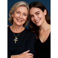 thumbnail image 5 of TANGPOET Cross Necklace for Women Tulip Flower Cross Pendant925 Sterling Silver April Birthstone Cross Necklace for Women, 5 of 5
