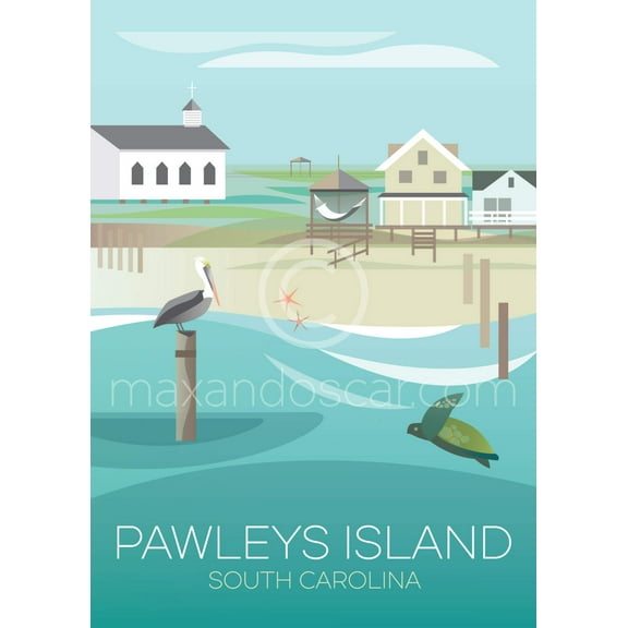 PAWLEYS ISLAND PRINT