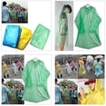 thumbnail image 6 of 20Pcs Disposable Adult Emergency Waterproof Rain Coat, Poncho with Hood, for Hiking Camping, 6 of 6