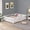 White1, variant on Twin Size Floor Bed with Door,Solid Wood Platform Bed Frame with Fence,Suitable for children,Pine Wood,White