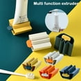 thumbnail image 3 of Wekity Set de 3 Rouleaux de Dentifrice Squeezer Distributeur Support de Siège de Dentifrice pour Salle de Bain (Jaune), 3 of 7