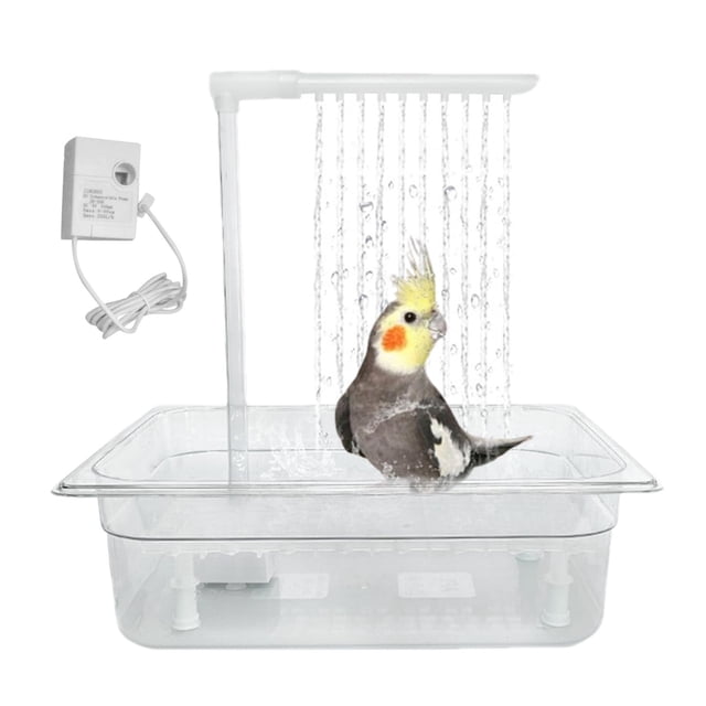 BotaniNest Automatic Parrot Bathing Tub With Circulation System – Bird Bath For Budgies And Parrots – Perfect Indoor And Outdoor Pet Hygiene Solution