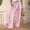 Pink-2, variant on Letdown Casual Women's Pants Elastic Waist Palazzo Long Stretchy Wide Leg Trousers Knit Spring Fall Outfits with Pockets Sleep Bottoms