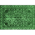 thumbnail image 1 of Ahgly Company Indoor Rectangle Oriental Emerald Green Industrial Area Rugs, 8' x 10', 1 of 4