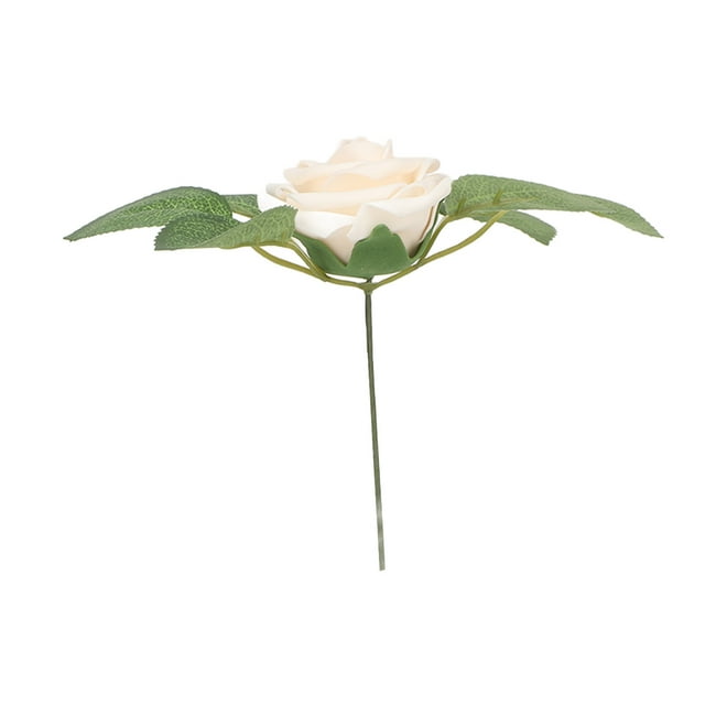 Roses Artificielles, 25 Pcs Fleurs Artificielles Fausses Roses Fiabilité Ultime