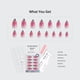 thumbnail image 5 of Set de 30 coloretes BtartBox French Tip Pink Almond de Press On Nails, 5 of 8